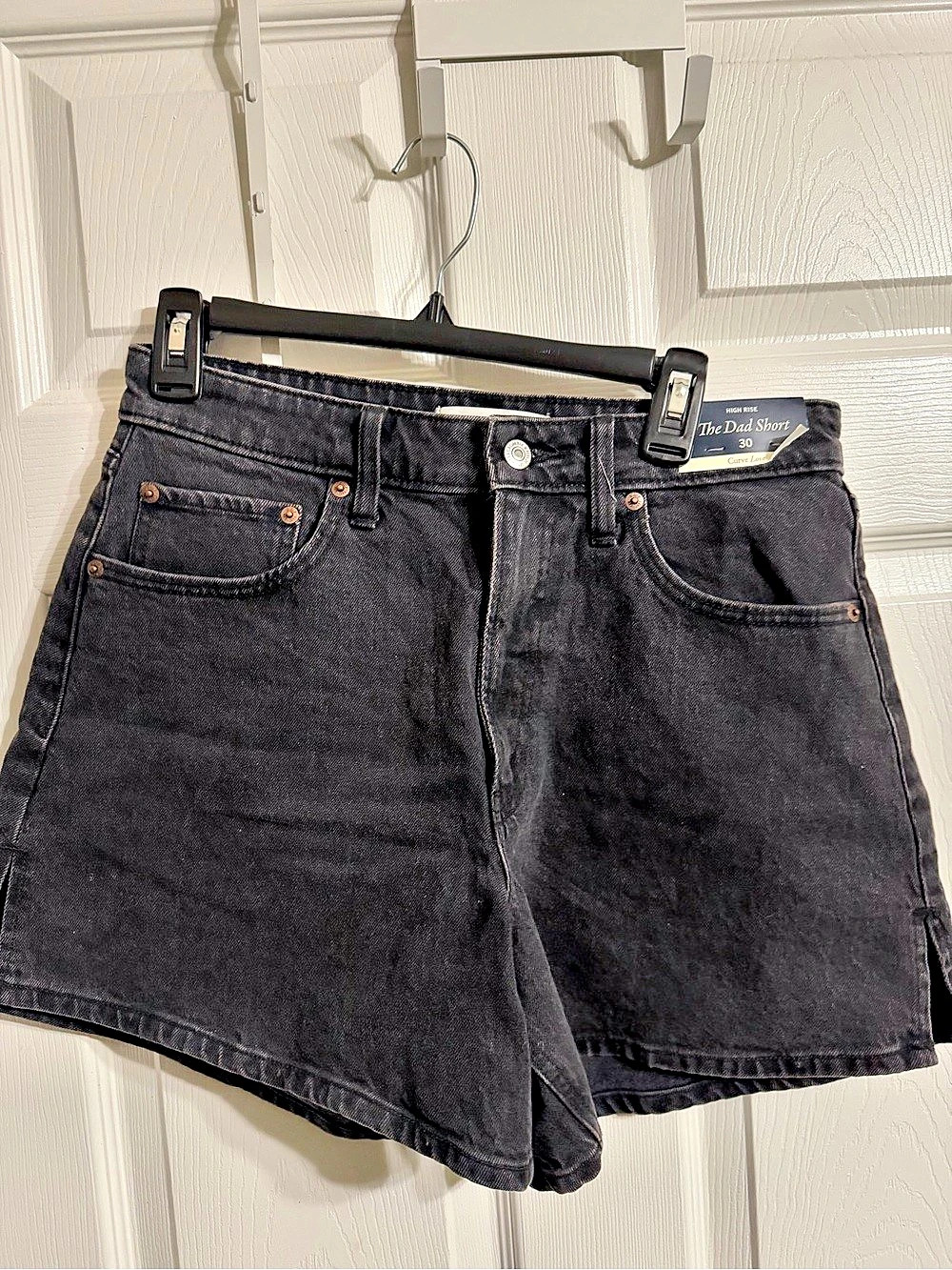 Abercrombie & Fitch The Dad Short High Rise Jean Shorts Waist 30 NWT